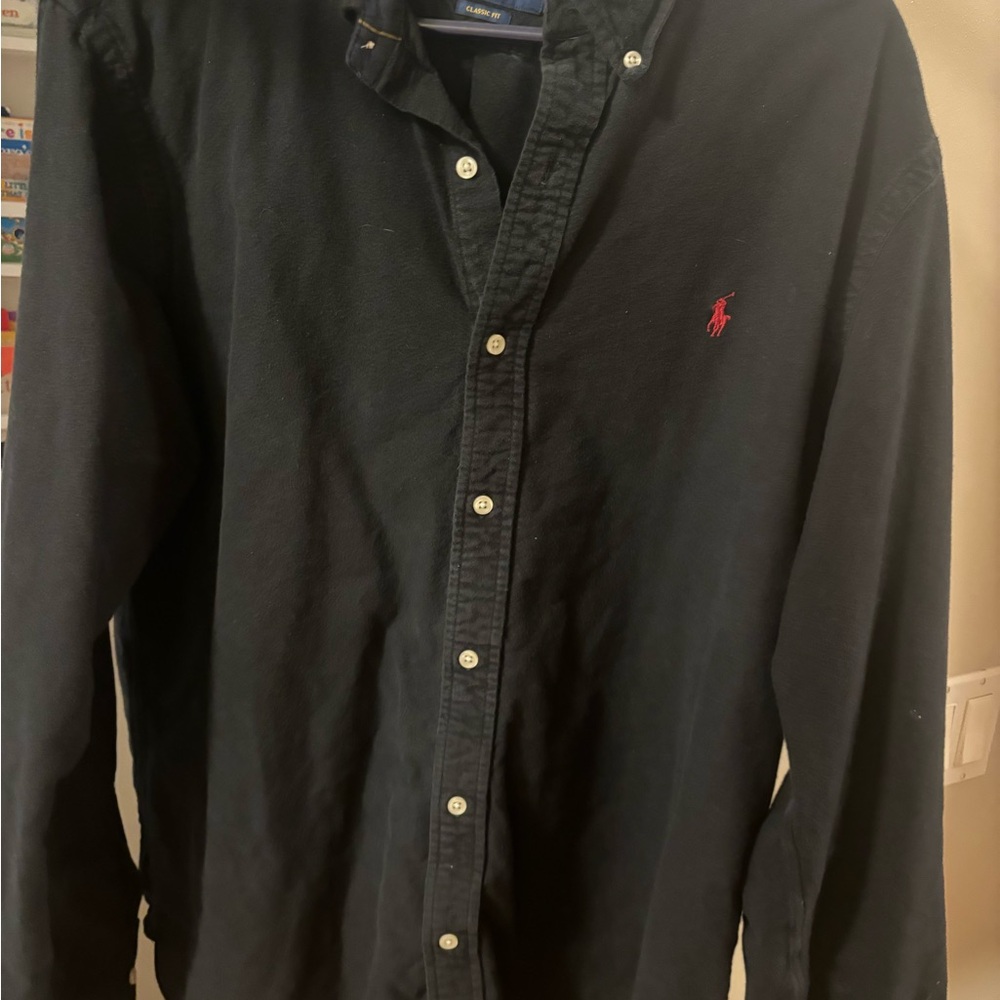 Ralph Lauren Black Casual Button Down Shirt